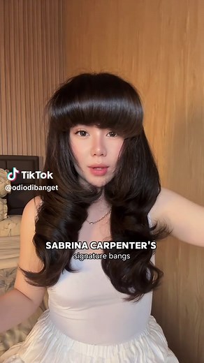 Sabrina Carpenter's Signature Bangs Tutorial