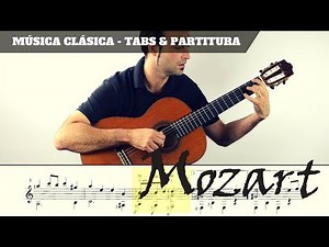 How to play BOURRÈ - MOZART I FREE PDF | EASY Tutorial CHORDS