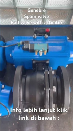 Ball Valve 2 pcs Body c/w pneumatik "Genebre Spain " #automatic #genebrevalve #ballvalve #scada