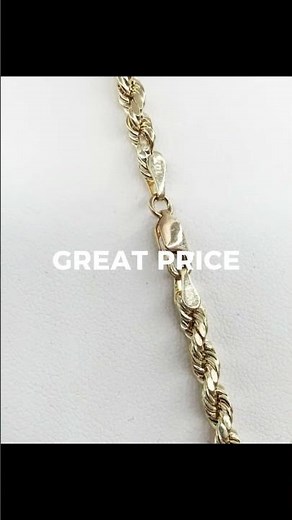 Real 10K Gold Rope Chains | Diamond Cut | HipHopBling.com
