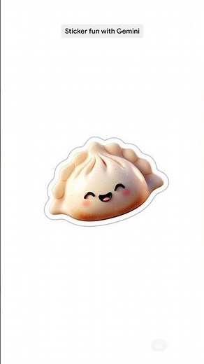 Cuteness overload. 🥟😍 Create your own stickers with Imagen 4 in the Gemini app