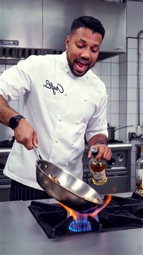 This is why restaurant flambé looks so easy #food #technique