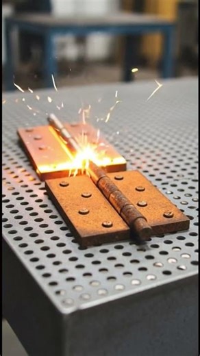 Rusty Hinges Cleaning ✨ Industrial Laser Process ⚡