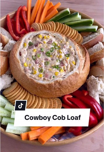 Delicious Cowboy Cob Loaf Recipe with Cheese and Bacon