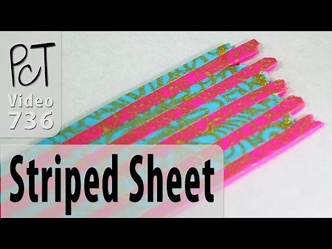 How To Make A Striped Pattern Polymer Clay Sheet