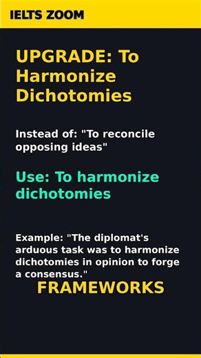 IELTS Band 9 Upgrade: To Harmonize Dichotomies