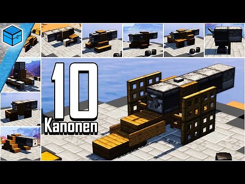 10 funktionierende Kanonen in Minecraft bauen 💥 Minecraft funktionierende Kanone bauen deutsch