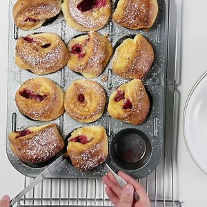 842K views · 2.6K reactions | Valentine's Day family breakfast is easy and adorable with these miniature Dutch baby pancakes. Recipe: sunset.com/babydutchbabies | Sunset | Facebook