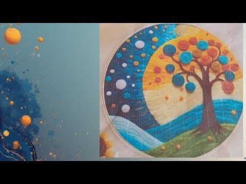 Beautiful Piece of Art I recently Got-Wool Painting-Needle Art