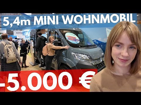 -5,000 € 5.4m MINI MOTORHOME PÖSSL ROADCAR 540 NEW CHEAPER THAN USED With shower and XL bed 😃🤚