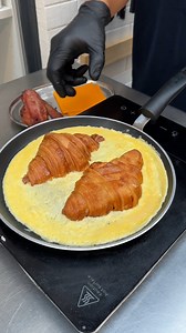 Croissant Omelet Breakfast Sandwich! Perfectly portable & packed with flavor 🌅🥪 | Chefclub Network