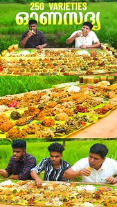 250 Items Onam Sadhya | Firoz Chuttipara