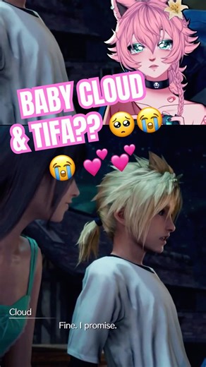 CLOUD & TIFA ARE SO ADORABLE! 😭💕💕 #vtuber #reaction #moments