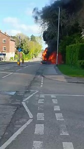 Bus fire in Nottingham on April 20th. This is one of two catastrophic bus fires this week. Bus operators must put fire safety at the top of their agenda. | National Union of Rail, Maritime and Transport Workers (RMT)