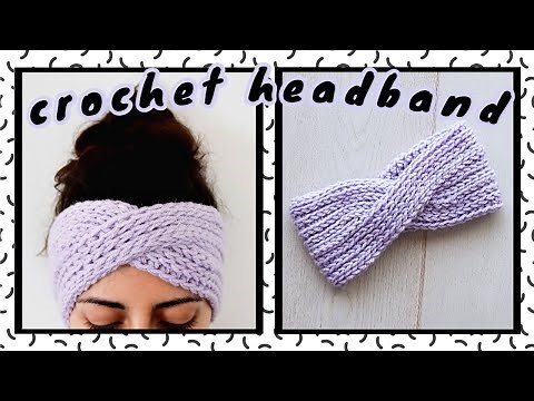 Turban Twist Headband - Yes! It's Crochet \\\\ Crochet Camel Stitch Ear Warmer Tutorial