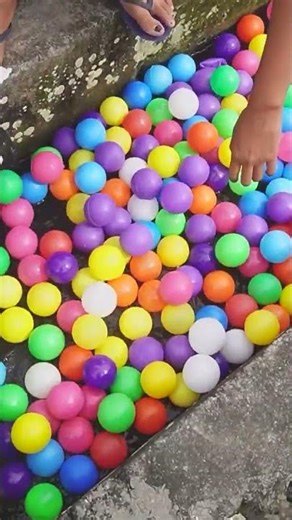 MAKE A BALL POOL IN THE DITCH IN FRONT OF THE HOUSE?! #shorts