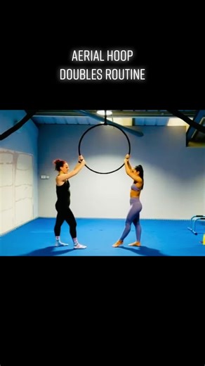 Doubles Routine: Aerial Hoop Techniques and Tricks