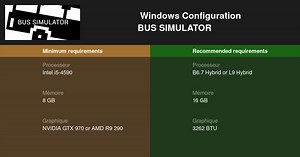 BUS SIMULATOR Configuration requise 2025 - Testez votre PC 🎮