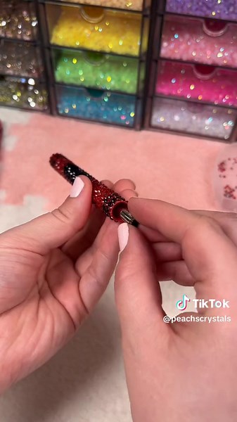 Here it finally is! A how-to on pen prep for rhinestoning! 🤍 If you guys have any other questions about rhinestone types or tutorials, please let me know! 🤍 #rhinestones #bling #rhinestonessupplier