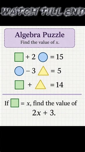 Only Geniuses Can Solve This Algebra Puzzle! 🧠🔥