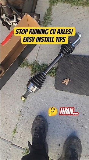 CV Axle Install Trick (Don’t Damage the Threads!) ⚠️