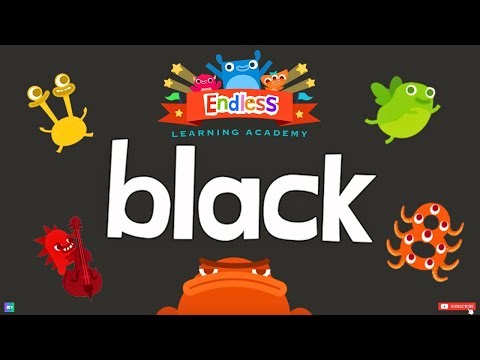 📚 Colors and Words: "BLACK" ⚫️Color Explored by Endless Learning Academy 🖍️⬛️ | Episode 116