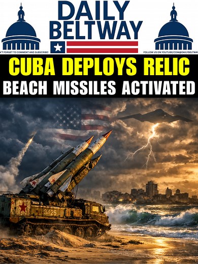 Cuba has begun rolling Soviet era missile systems directly onto its beaches, and the footage is raising serious questions about what the regime in Havana is really preparing for. Video circulating online shows tracked air defense launchers positioned in open sand with missiles raised skyward, a dramatic but revealing move as pressure builds across the region following major changes in Venezuela. This deployment comes as Cuba faces worsening fuel shortages, rolling blackouts, and growing internal