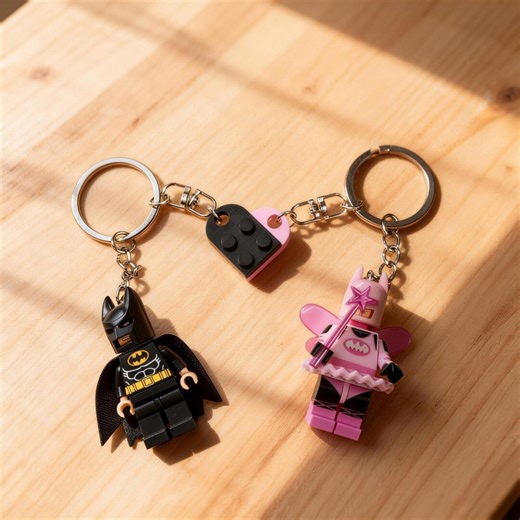 Handmade Mini Keychains, Black and Pink Doll Keychain,matching Gifts,personalized Backpack Accessories,giftforher - Etsy