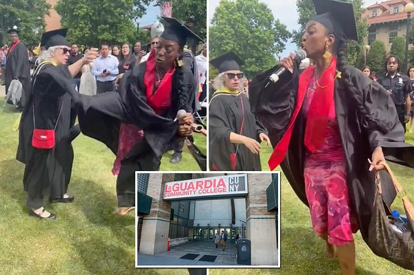 A woman went viral in a video showing her in a mic drop after she grabbed it to get ‘her moment’ at graduation