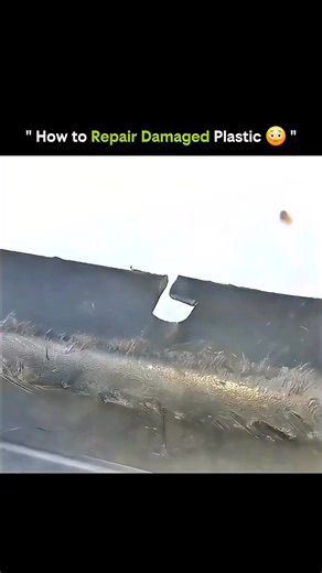 SCIENCE | HISTORY | FACTS | EXPERIMENT on Instagram: "Plastic is everywhere — from household items to industrial equipment — and damage is almost inevitable. Luckily, repairing plastics is possible, efficient, and sustainable. This video demonstrates the full process: 1️⃣ Identify the Damage: Cracks, breaks, or surface scratches are examined to determine the best repair method. 🔍 2️⃣ Surface Preparation: The damaged area is cleaned thoroughly to remove dirt, grease, or loose fragments, ensuring