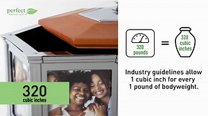 Perfect Memorials Large Rotating Memories Cremation Urn (4 by 6 Photos, 320 cu/in) - Keepsake Urns for Human Ashes / 6 Photo Frames/Spins 360 Degrees