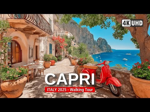 CAPRI Walking Tour 🇮🇹 | 🌺 Discover Capri in 4K walk ... Italy’s Most Beautiful Island! [4K60]