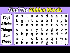 Word Search Puzzle Fun | Find the hidden words