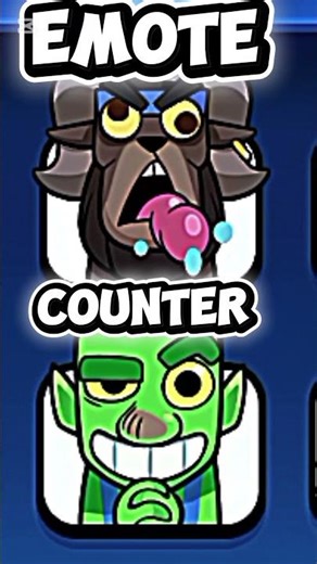 Emote vs funniest counter😂😂 #clashroyale #clah #supercell
