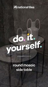 DIY Mosaic Side Table Project ️ Get creative with this fun and...