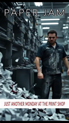 Paper Jam in an Offset Printing Machine📜 Funny 📚 Dramatic Paper Jam #PaperJam #bookprinting