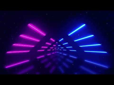 4K Neon Tunnel | Futuristic Cyberpunk Lights | Aesthetic Visuals | 1 Hour Loop