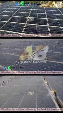 We are the only company providing automatic solar panel cleaning systems for industrial units