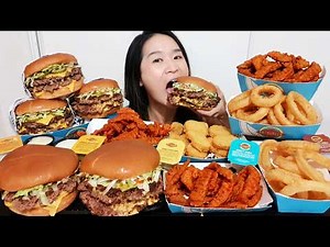 Fatburger Mukbang: Eating the Giant XXXL Burger + Impossible Chicken Nuggets