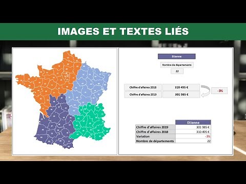 Excel - Comment lier des textes, formes et images à partir de cellules
