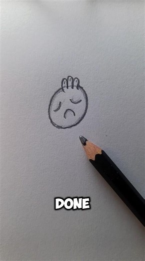 Sad Emoji Drawing for Beginners #foryou #sketch #shorts #howtodraw #easy #tutorial #satisfying #fyp