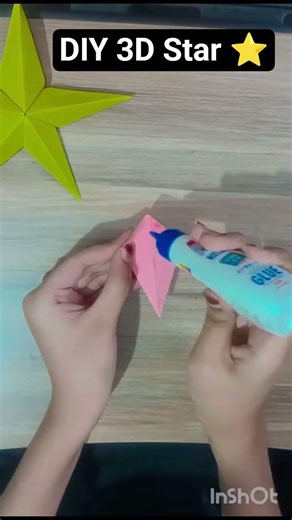 Handmade 3D Star⭐ #artandcraft #diy #colourpapercraft #paper #homemadepapercraft #craft