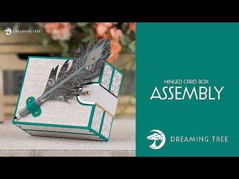 SVG File - Hinged Card Box - Assembly Tutorial (For Cricut, Silhouette, and ScanNCut)