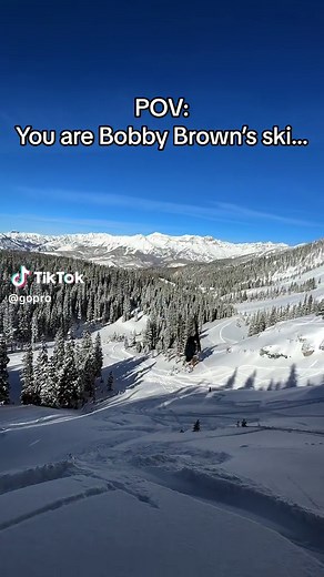 Foot cam 😉 We’re digging this view from @Bobby Brown’s boot. Shot on HERO12 Black. #gopro #ski #skiing #skitok #footwork