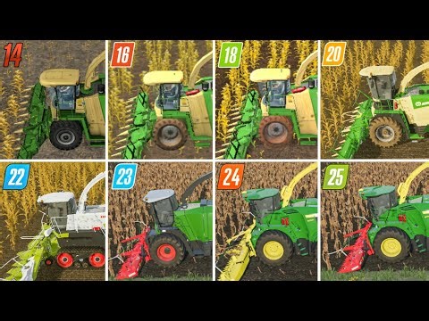 Fs14 vs Fs16 vs Fs18 vs Fs20 vs Fs22 vs Fs23 vs Fs24 vs Fs25 | Chaff Harvesting Compare | Timelapse