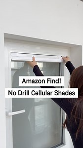 🤍No-Drill Light Filtering-white Cellular Shades. No-drill quick installation makes it perfect and ideal for renters and homeowners, leaving no stain or damage to the walls. This inside mount cellular shades totally fit for your inward opening windows, just need to push up and pull down, finishing the move only in several seconds. The lightfilering cellular shades protect your room from harsh sunlight, improve atmosphere there and make it cozier and more comfortable ! #homedecor #interiordesign 