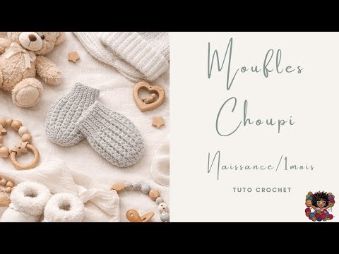 Cute Mittens - Crochet Tutorial - Newborn/1 month
