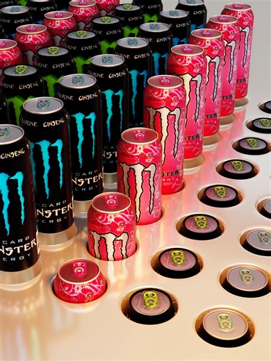 Satisfying Monster Drink Animation Loop