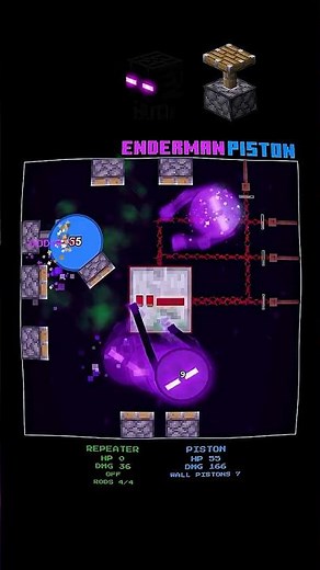 Repeater vs Enderman vs Piston | Minecraft Battle