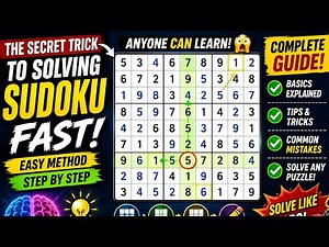 The Secret Trick to Solving Sudoku FAST